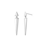 srebrne kolczyki spiczaste , odważne - kdk6590