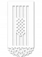 P3 Panel EKRAN nowoczesny stylowa firana ażur kwadraty glamur 60x130