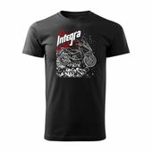 Koszulka z motocyklem na motor Honda Integra męska czarna REGULAR XXL