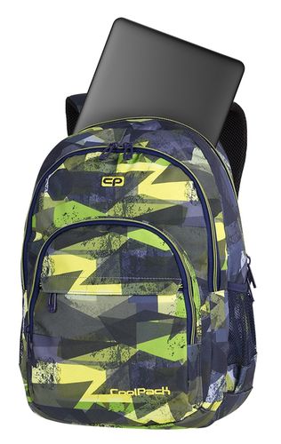 Plecak CoolPack BASIC PLUS zielone wzory geometryczne, LIME ABSTRACT (84574CP) na Arena.pl