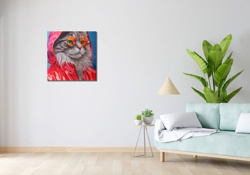 Obraz 60x60cm Kot w Stylu na Arena.pl