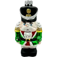 Bombka choinkowa szklana: Dziadek do Orzechów: zielony