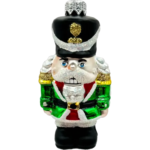 Bombka choinkowa szklana: Dziadek do Orzechów: zielony na Arena.pl