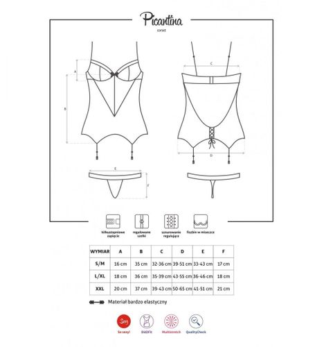 Picantina gorset S/M na Arena.pl