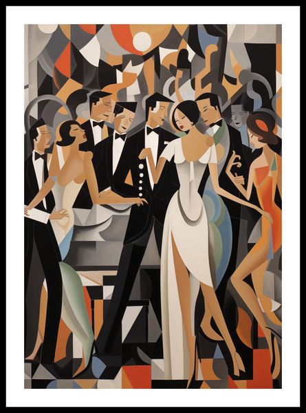 Plakat 42x59,4cm Bal w Art Deco zdjęcie 3