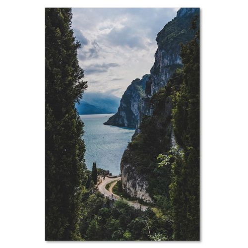 Obraz na płótnie - Canvas, Jezioro w górach 60x90 na Arena.pl