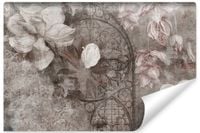 Fototapeta Do Salonu Ornamenty Abstrakcyjne Kwiaty MAGNOLIE 315cm x 210cm