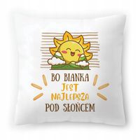 Poduszka Dla Bianki Na Urodziny Na Prezent Z Nadrukiem Ze Zdjęciem