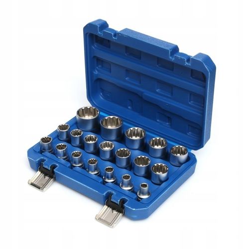 PROFESJONALNY ZESTAW NASADEK E-TORX SPLINE - 1/2" na Arena.pl