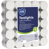 Podgrzewacze Bispol Deko Tealights 4h 100 sztuk