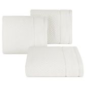 Ręcznik bawełniany z bordiurą FRIDA 30X50 kremowy