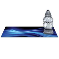 SZKLANA PODSTAWKA POD ZNICZE z dedykacją 60x30cm Fale 287d