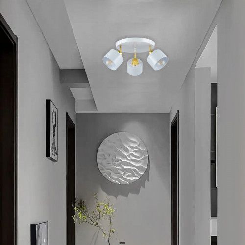 LAMPA LOFTOWA WISZĄCA LED E27 ŻYRANDOL DO SALONU BIAŁA KLOSZ zdjęcie 2