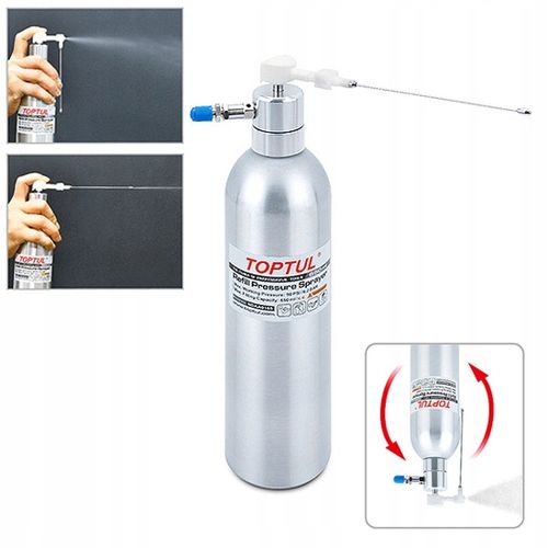 ROZPYLACZ 650ml POJEMNIK DOZOWNIK METALOWY CIŚNIENIOWY Z ATOMIZEREM TOPTUL na Arena.pl