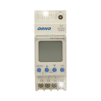 ORNO ELEKTRONICZNY PROGRAMATOR CZASOWY 52 PROGRAMY 2 MODUŁY DIN TH-35mm