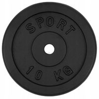 Talerz żeliwny 10kg obciążenie żeliwne krążek 28mm do hantli na sztangę
