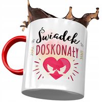 Kubek Czerwony Dla Świadka Drużby Na Prezent Z Nadrukiem Ze Zdjęciem