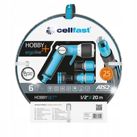 CELLFAST ZESTAW WĄŻ OGRODOWY ATS2 1/2'' 20M +ZRASZACZ PISTOLET 16-209 POLSK