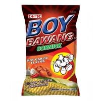 Prażona kukurydza pikantny czosnek Boy Bawang Cornick Hot Garlic KSK 100g