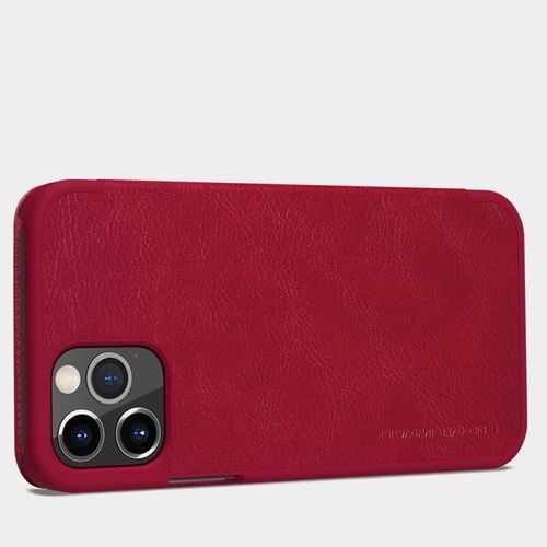 Nillkin Qin Leather Case - Etui Apple iPhone 12 Pro Max (Red) na Arena.pl