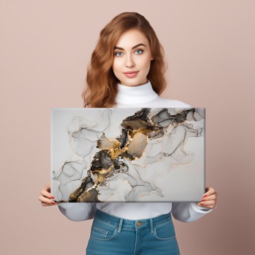 Obraz Do Sypialni Wzór MARMURU Abstrakcja Styl Glamour 30cm x 20cm na Arena.pl