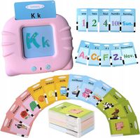 ZABAWKA DO WCZESNEJ NAUKI ANGIELSKIEGO 224 KART SŁOWA OBRAZKI WYMOWA DZIECI