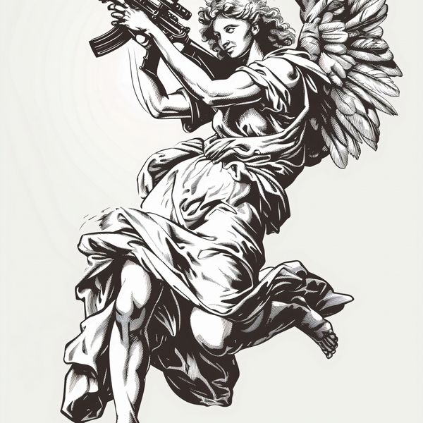 Plakat 50x50cm Anioł Wojny zdjęcie 1