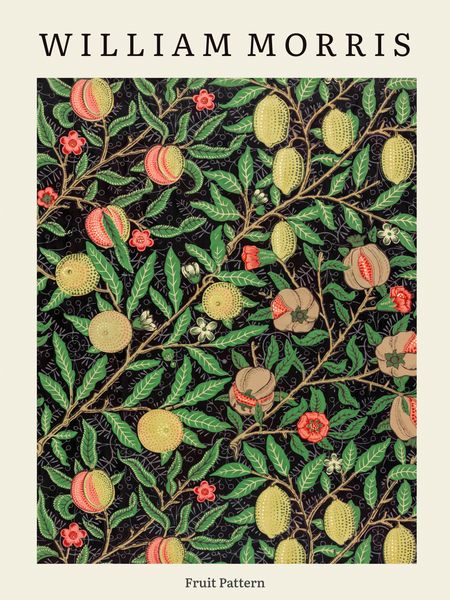 Plakat 60x80cm Design Fruit Pattern, Morris Vintage do Salonu zdjęcie 2