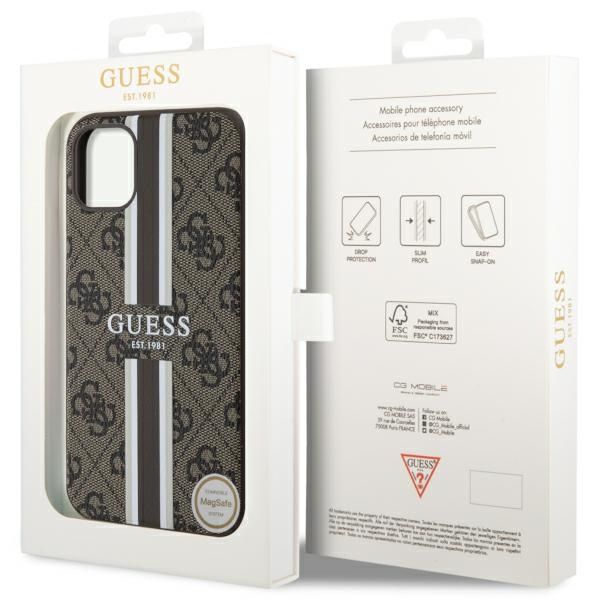Etui Guess do iPhone 11, iPhone XR, Brązowy, MagSafe zdjęcie 8