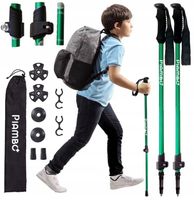 KIJKI TREKKINGOWE DLA DZIECI KIJE DZIECIĘCE NORDIC WALKING CHODZENIA 2SZT