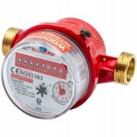 WODOMIERZ ANTYMAGNETYCZNY CIEPŁA WODA LICZNIK 1/2 1,6M3 LEGALIZACJA