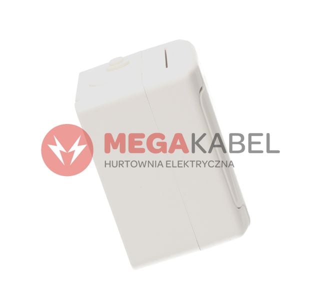 Bryza gniazdo pojedyńcze z klapką biała 1804-32 biały IP44 Kos zdjęcie 3