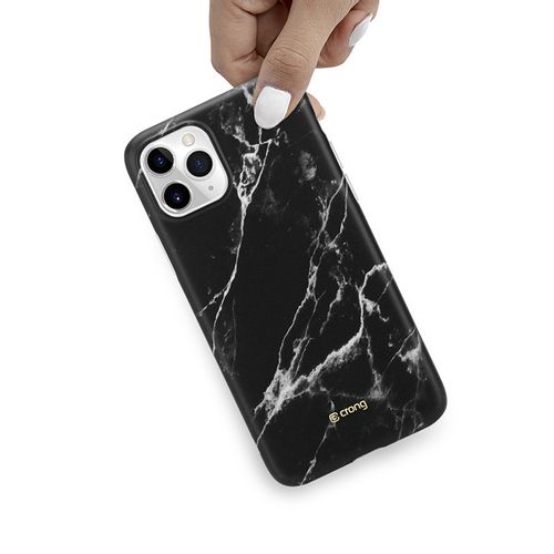 Crong Marble Case – Etui iPhone 11 Pro (czarny) na Arena.pl