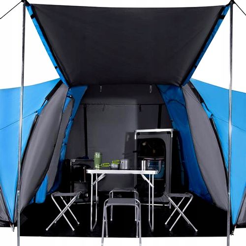 Turystyczny Namiot Kempingowy Duży Z 2 Wejściami 2 Sypialnie 6 osób SOLIDNY na Arena.pl