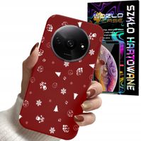 ETUI DO XIAOMI REDMI A3 4G - ŚWIĄTECZNE WZORY CHOINKA + SZKŁO