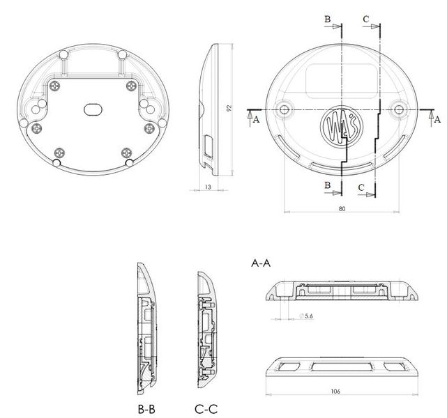 Lampa LED ostrzegawcza do wind załadowczych 1126 zdjęcie 5