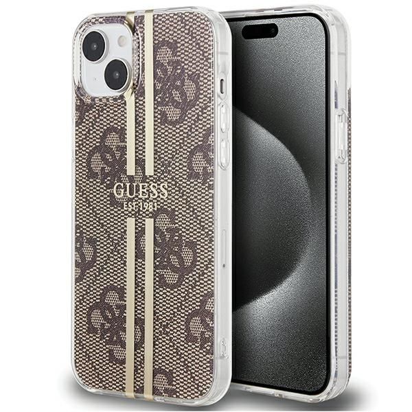 Etui Guess do iPhone 15 Plus, iPhone 14 Plus, Brązowy zdjęcie 1