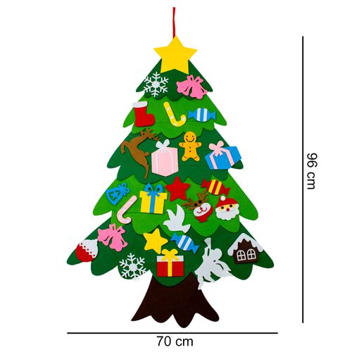 Filcowa choinka dla dzieci + ozdoby 26 elementów na Arena.pl