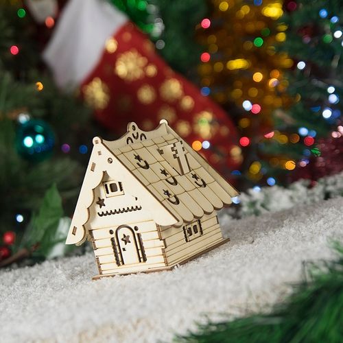 DOMEK LAMPION ŚWIĄTECZNY LED LAMPKA PREZENT DIY na Arena.pl