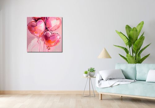Obraz 70x70cm Miłość w Powietrzu na Arena.pl