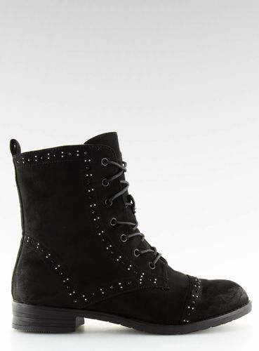 Botki sznurowane workery czarne W312 BLACK - 40 na Arena.pl