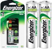 Ładowarka baterii AA AAA + 2x akumulatorki AA R6