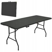 STÓŁ TURYSTYCZNY SKŁADANY KEMPINGOWY STOLIK 180x74cm OGRODOWY CATERINGOWY