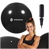 PIŁKA GIMNASTYCZNA REHABILITACYJNA DO ĆWICZEŃ 85 cm FITNESS + POMPKA 150 kg