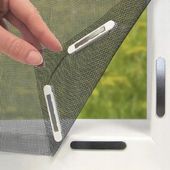 Moskitiera magnetyczna na okno 130x150 cm siatka na owady