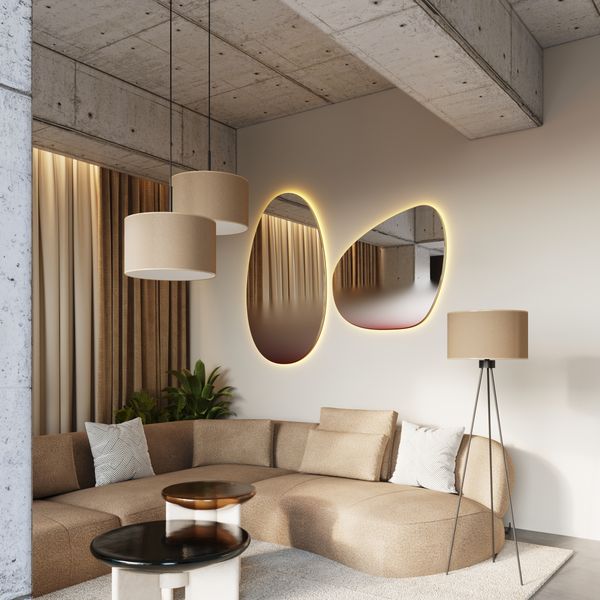 Lampa wisząca NEVIA taupe zdjęcie 11