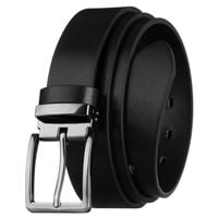 pasek męski ze skóry ekologicznej w czarnym kolorze,  klamrą 115