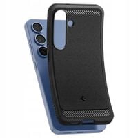 ETUI SPIGEN RUGGED ARMOR MAGSAFE DO SAMSUNG GALAXY S25 CZARNE MATOWE