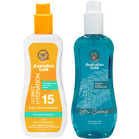 Australian Gold Żel W Sprayu Bezbarwny Z Filtrem SPF15 + Aloe Freeze