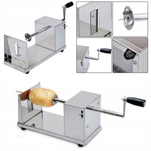 MASZYNKA DO ZAKRĘCONEGO ZIEMNIAKA FRYTEK CHIPSÓW Ręczna Solidna Chipstix na Arena.pl